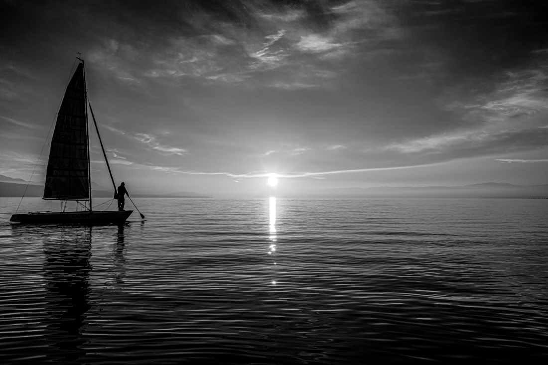 Sails in the sunset