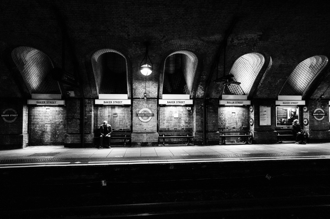 Waiting for the train