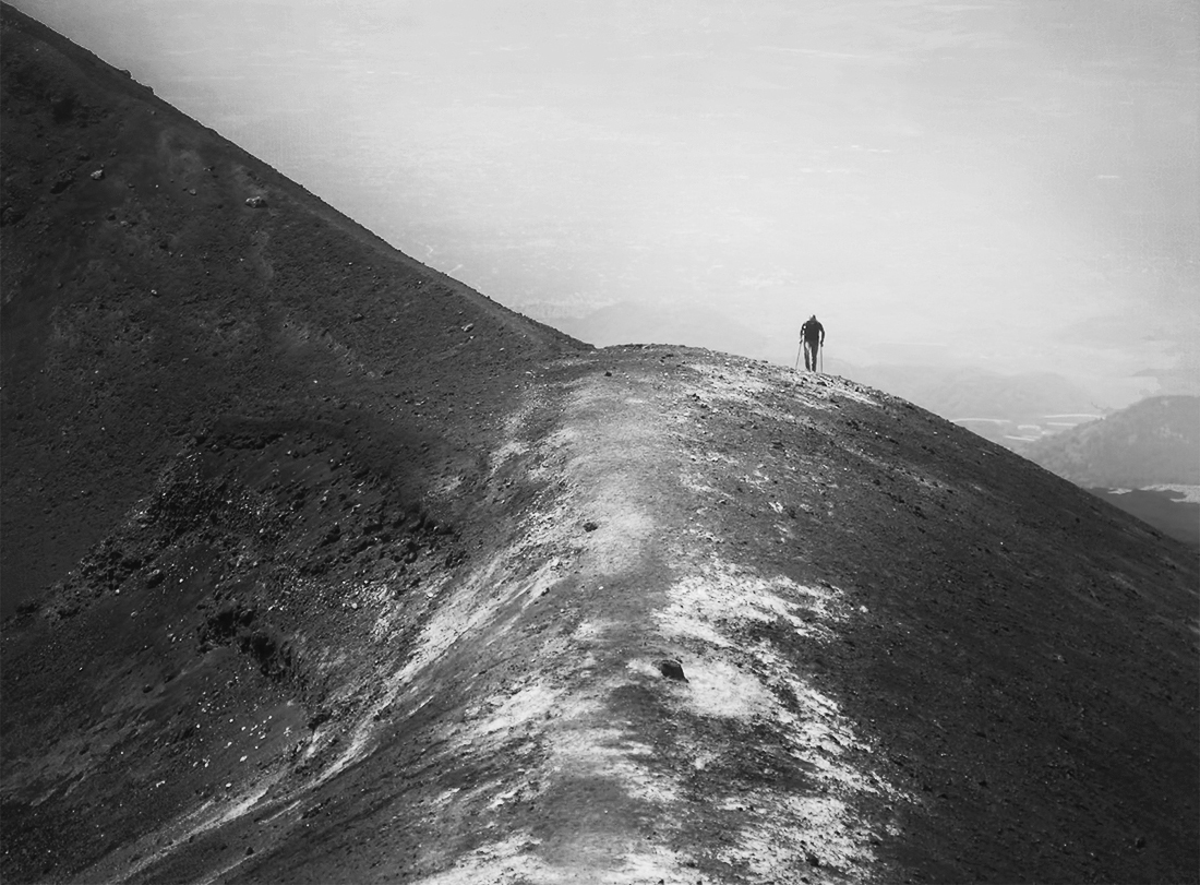 Climbing Etna