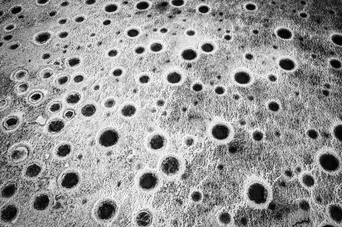 Salt mountain under drought 