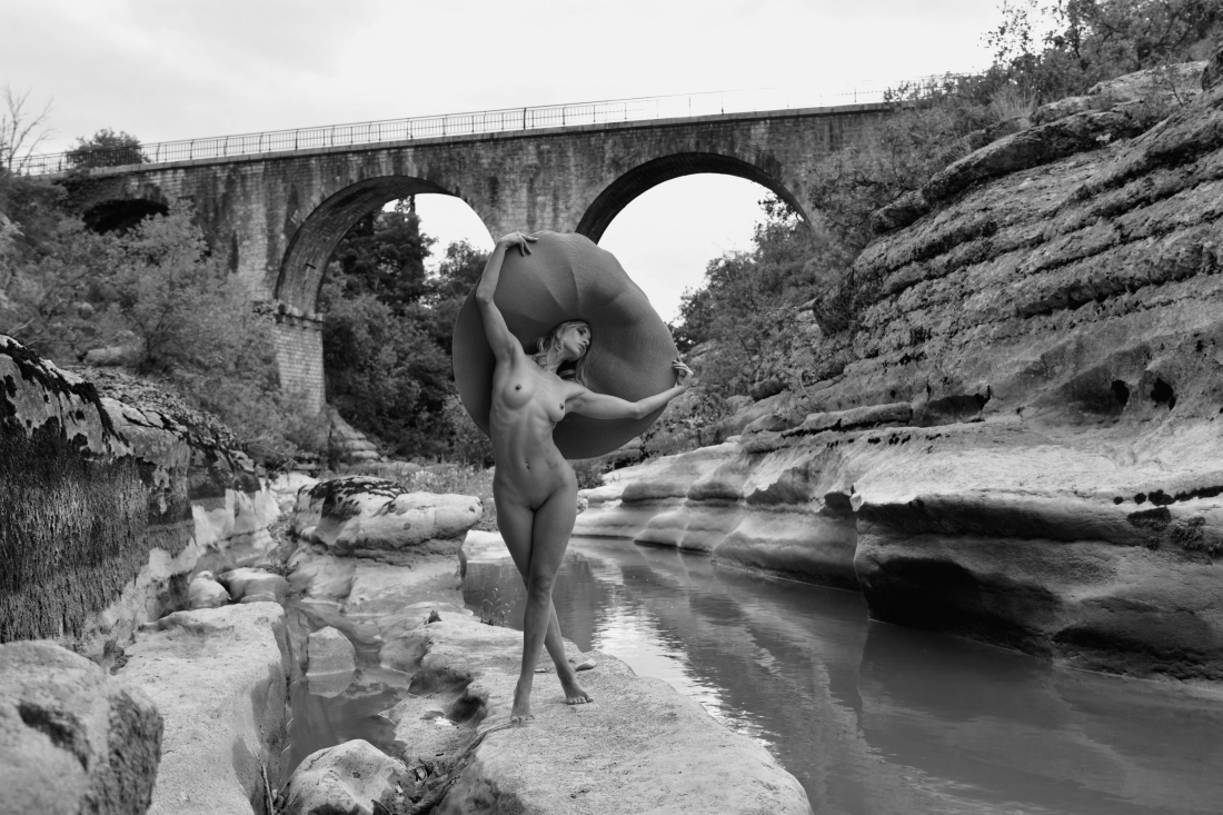 Nude at the ardèche river