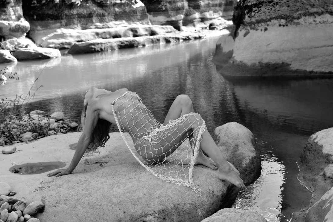 Nude at the ardèche river