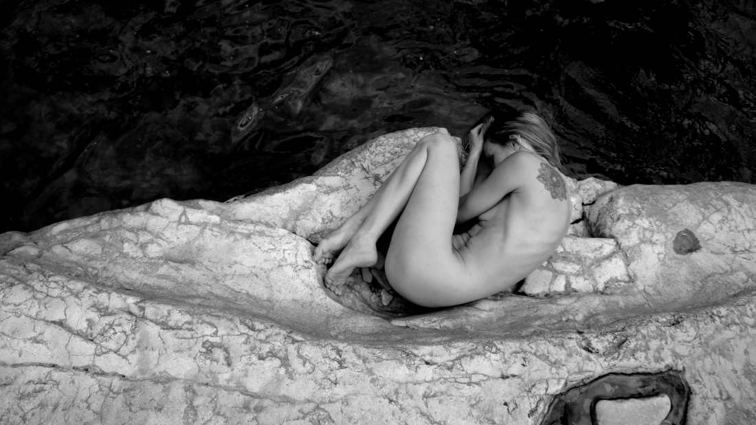 Nude at the ardèche river