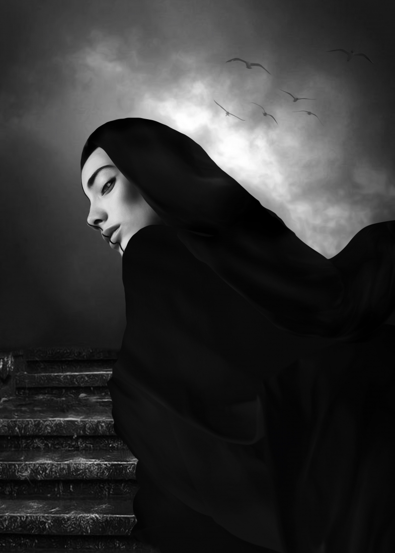 Black scarf