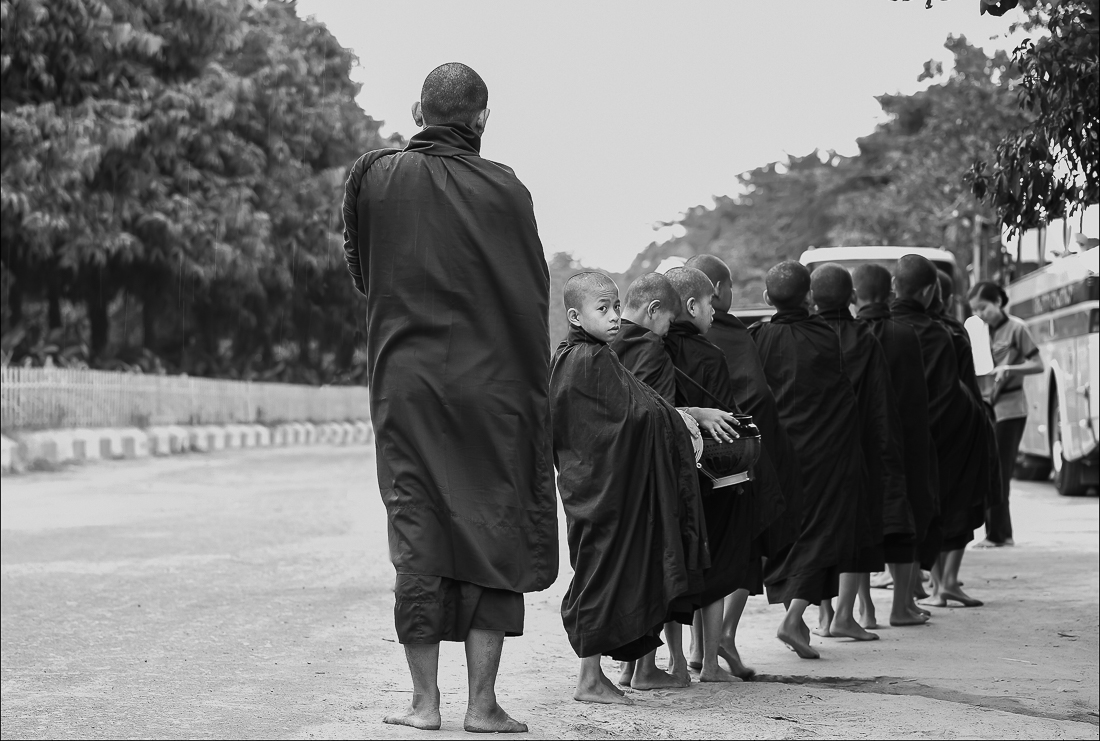 Day-to-day life of young burmese monks.