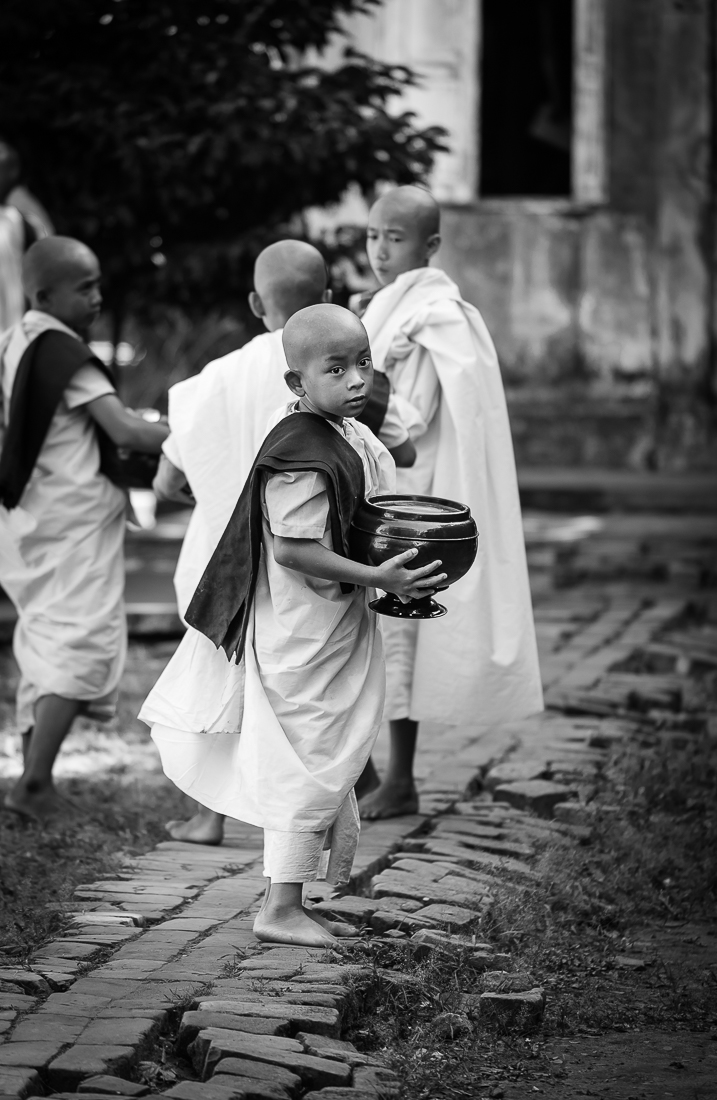 Day-to-day life of young burmese monks.