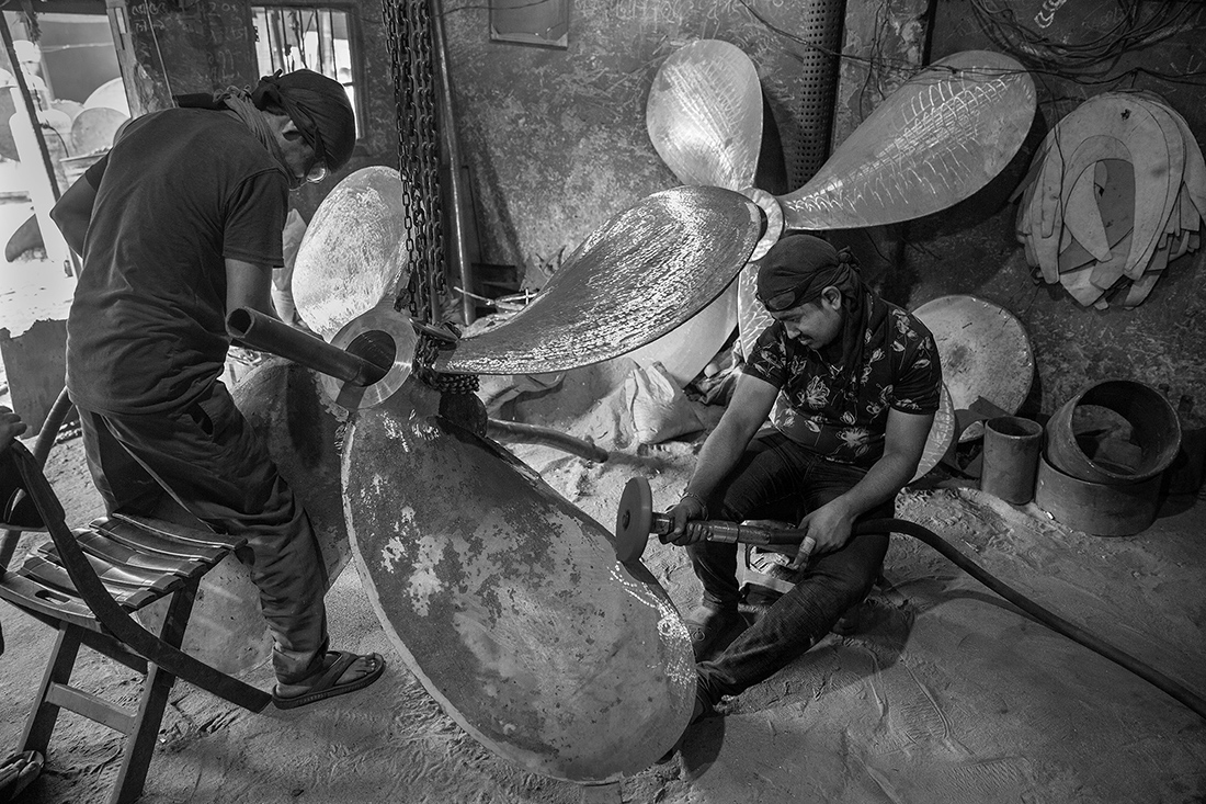 SHIP PROPELLER FACTORY.