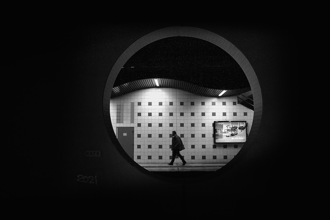 Architectural forms turn in photographic abstracts