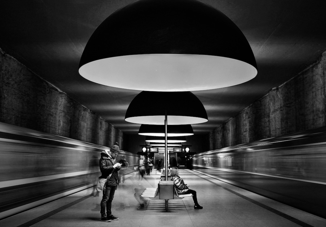 Architectural forms turn in photographic abstracts