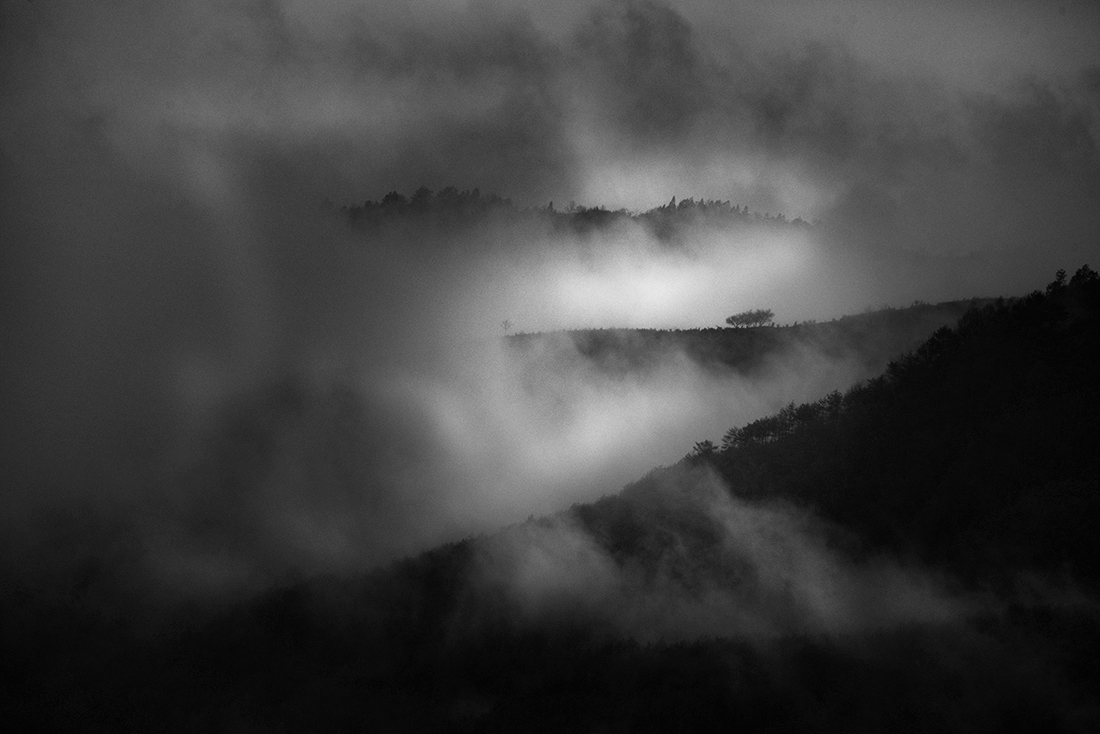 misty