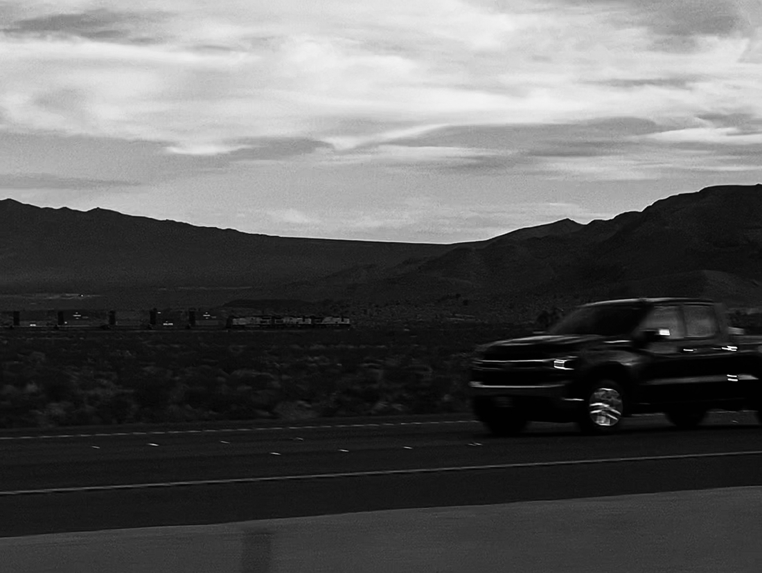 Scenery outside the car window