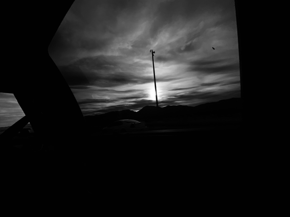 Scenery outside the car window
