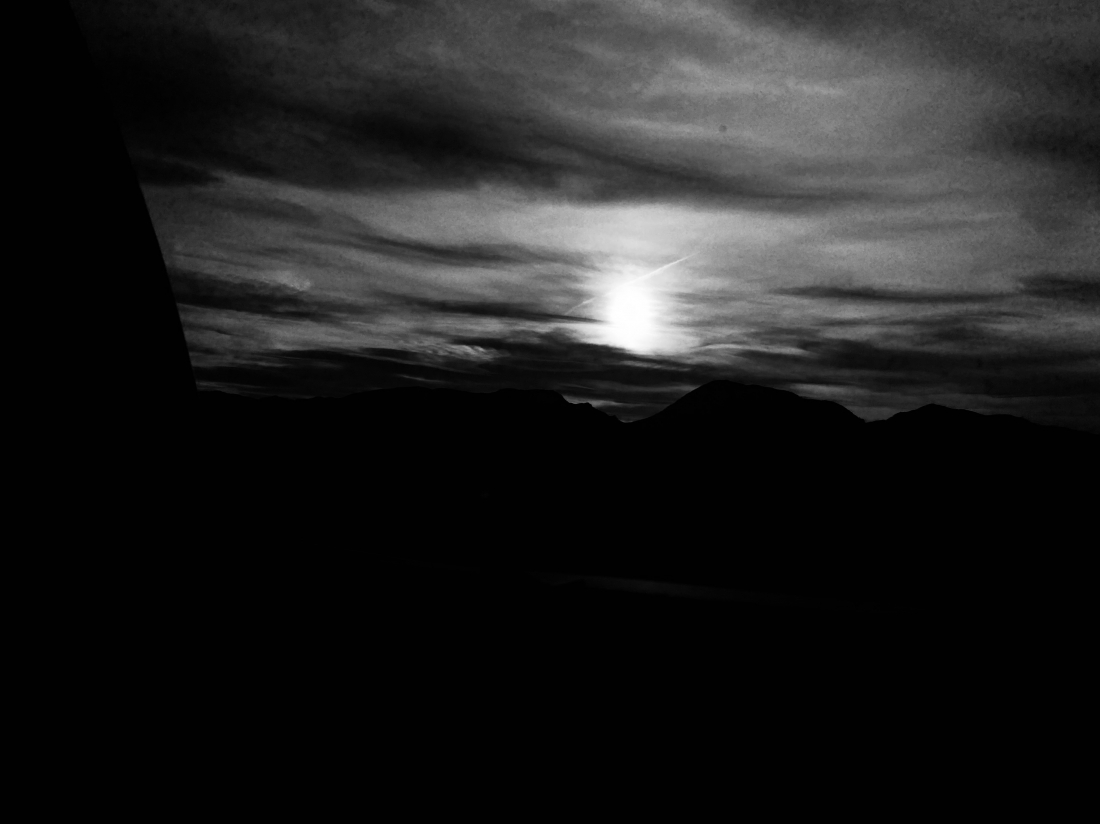 Scenery outside the car window
