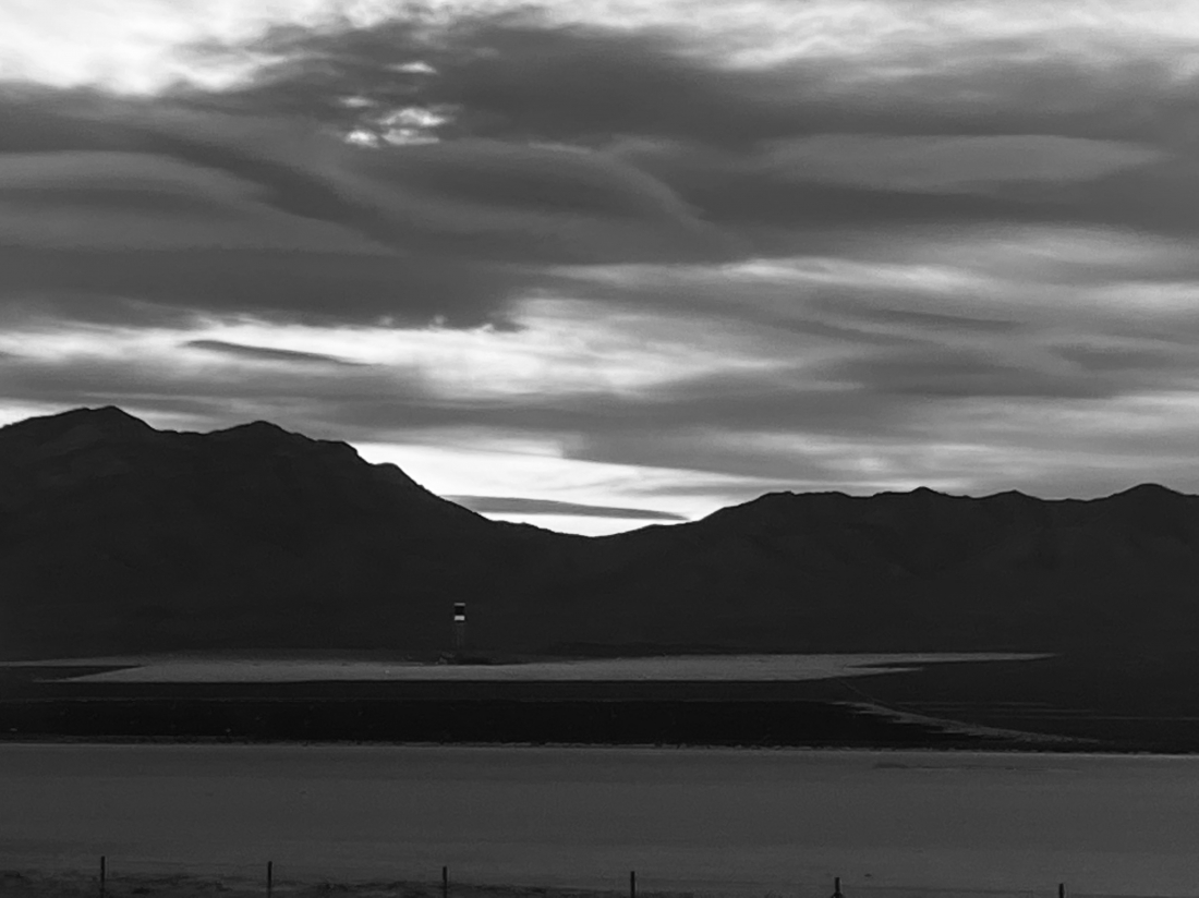 Scenery outside the car window