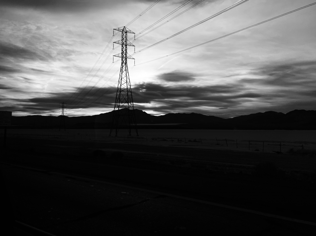 Scenery outside the car window