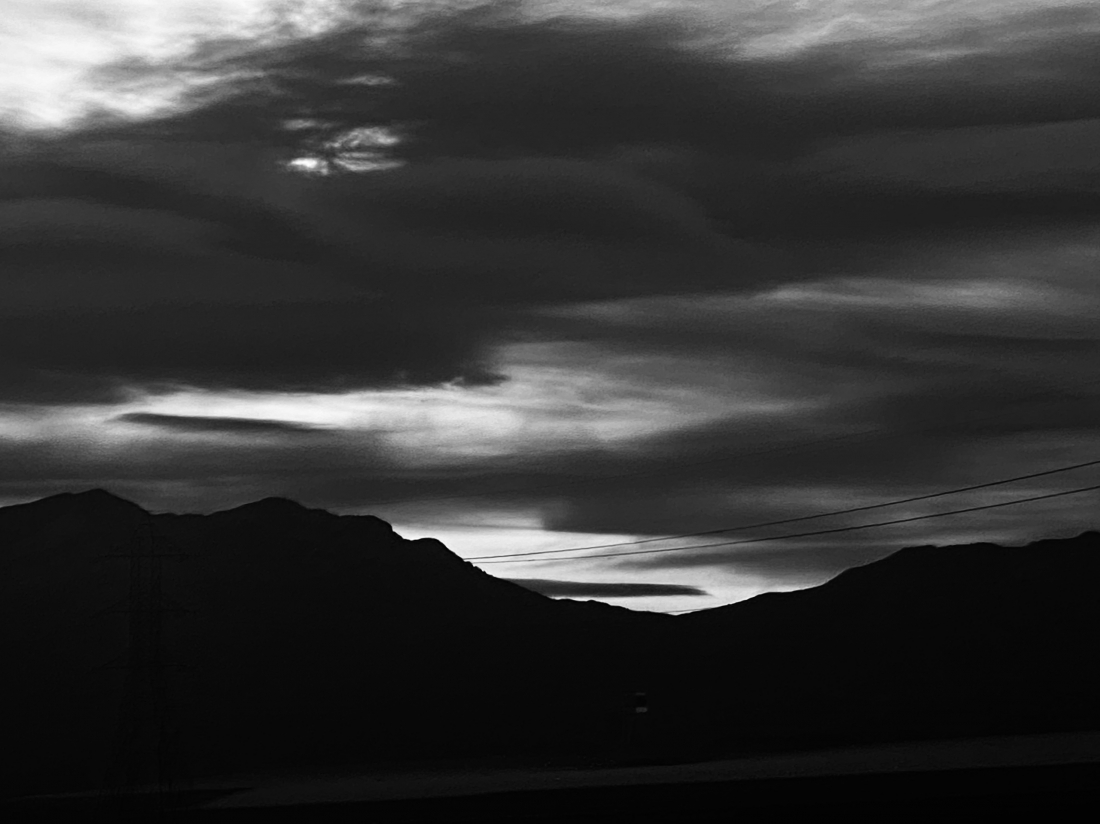 Scenery outside the car window