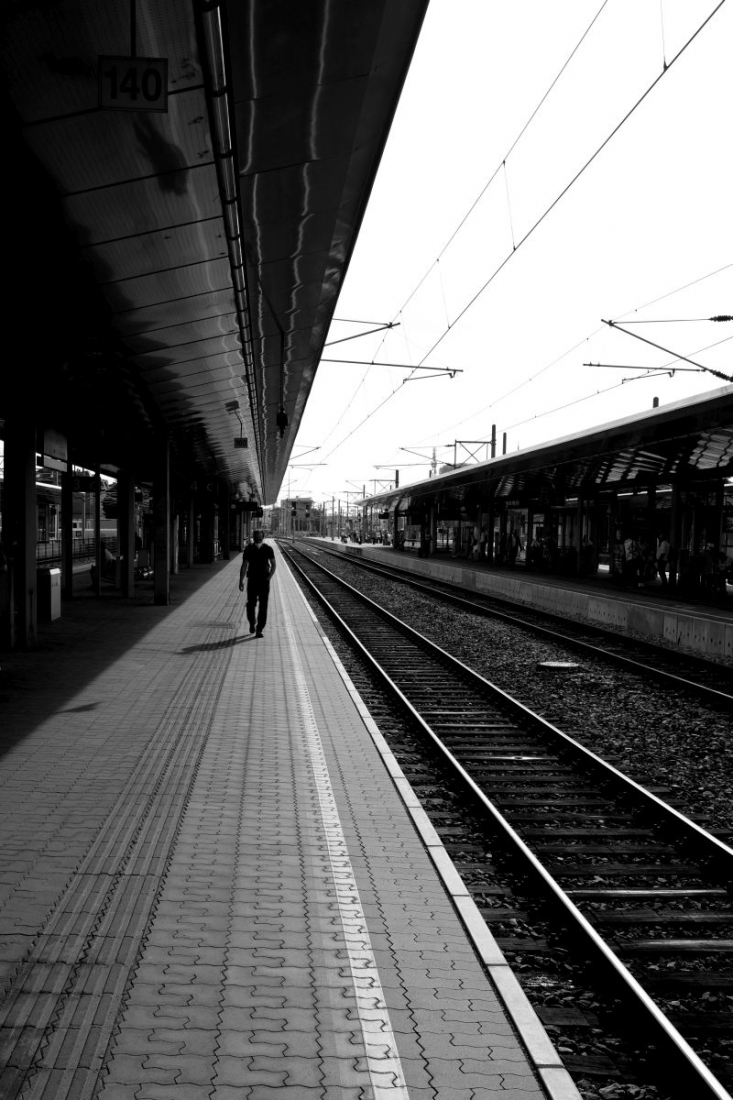People in geometry of light and shadow