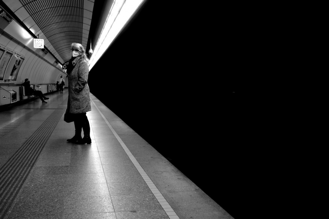 People in geometry of light and shadow