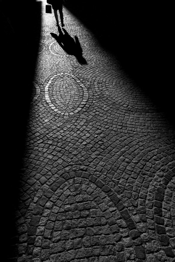 People in geometry of light and shadow