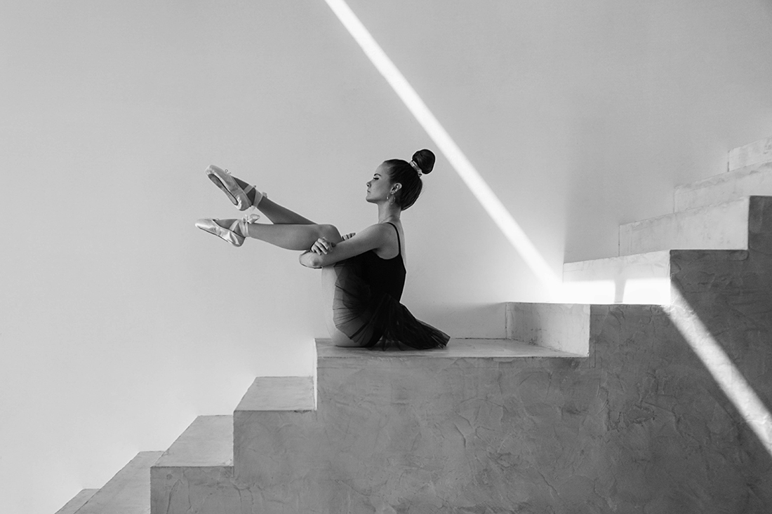Ballet on stairs