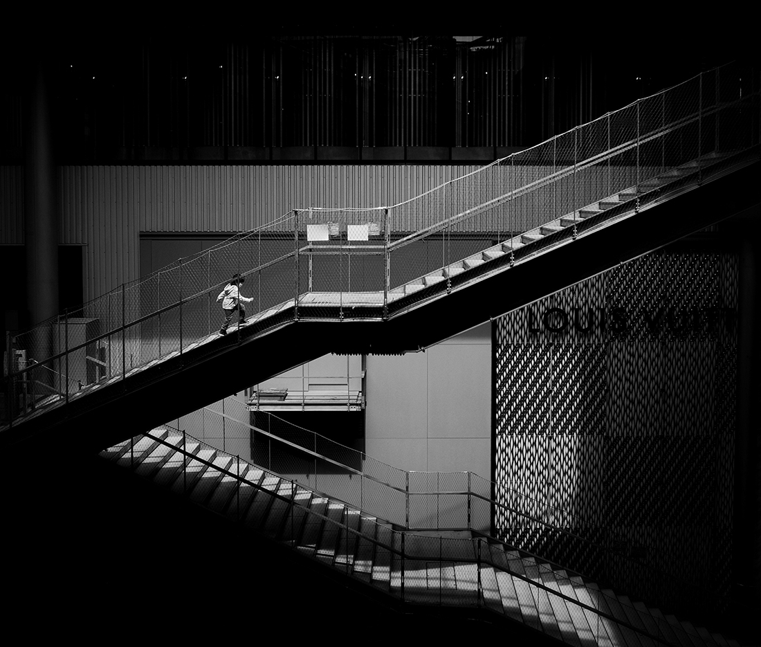 Chartered stairs for him