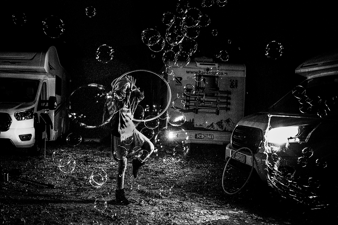 Fire people from campers