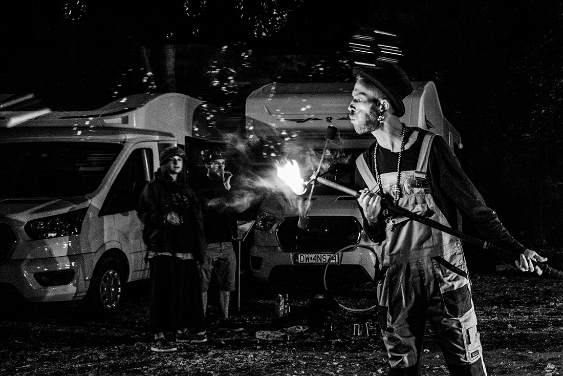 Fire people from campers