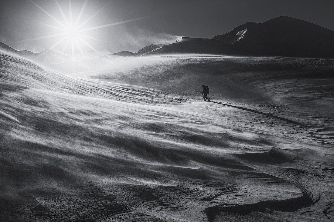 Into the blizzard