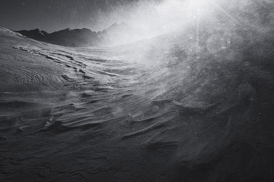 Into the blizzard