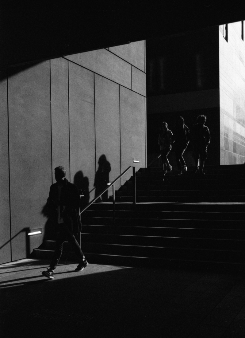 Pupils passing by