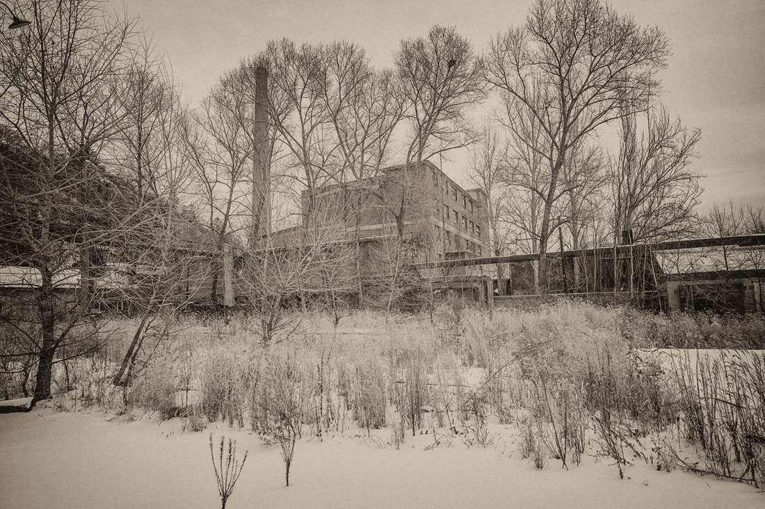 Landscape of abandoned factory 