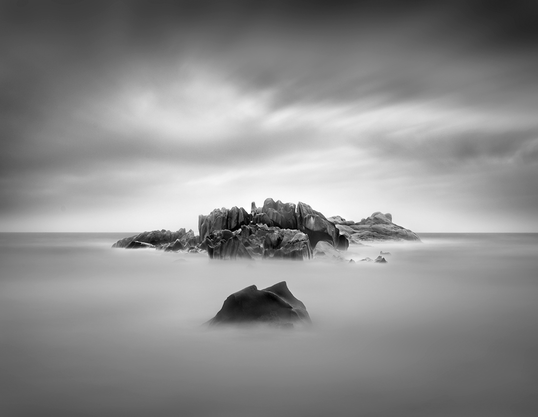 Seascape with granite