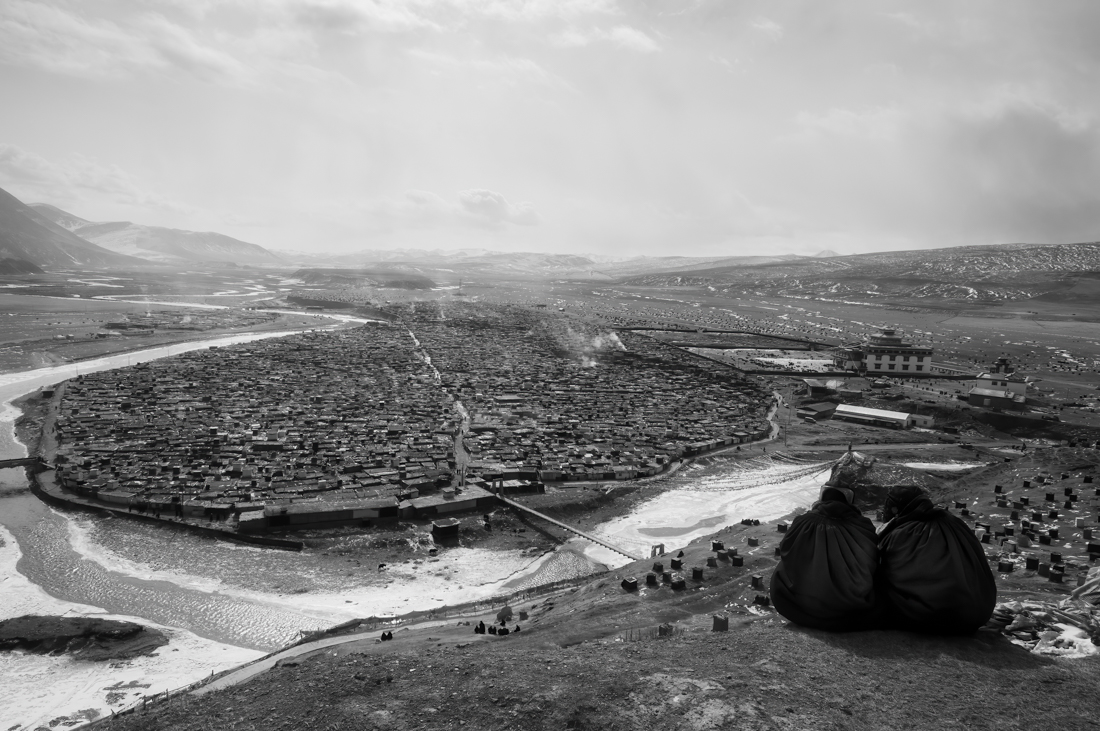 Nuns on the Tibetan grassland