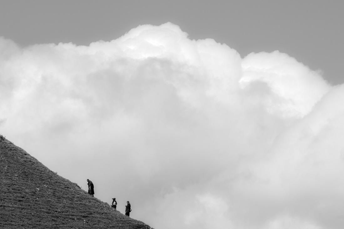Nuns on the Tibetan grassland