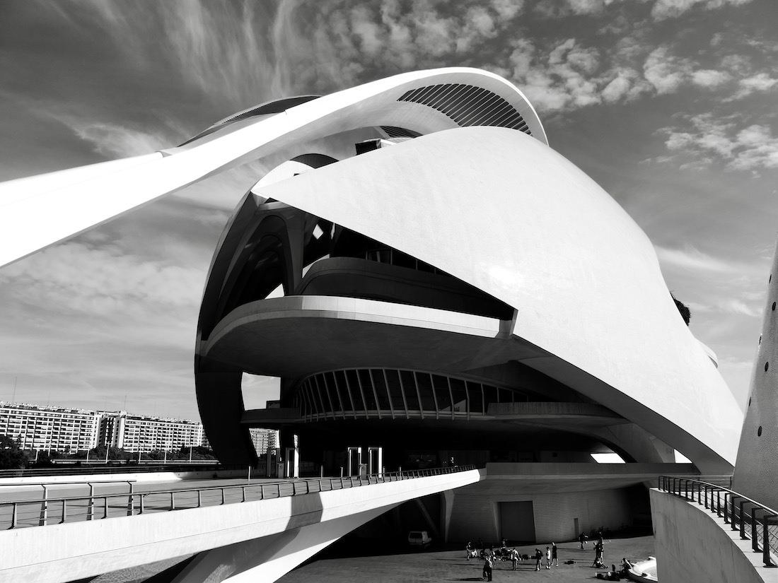 The Ciudad de las Artes y las Ciencias by Santiago Calatrava in Valencia