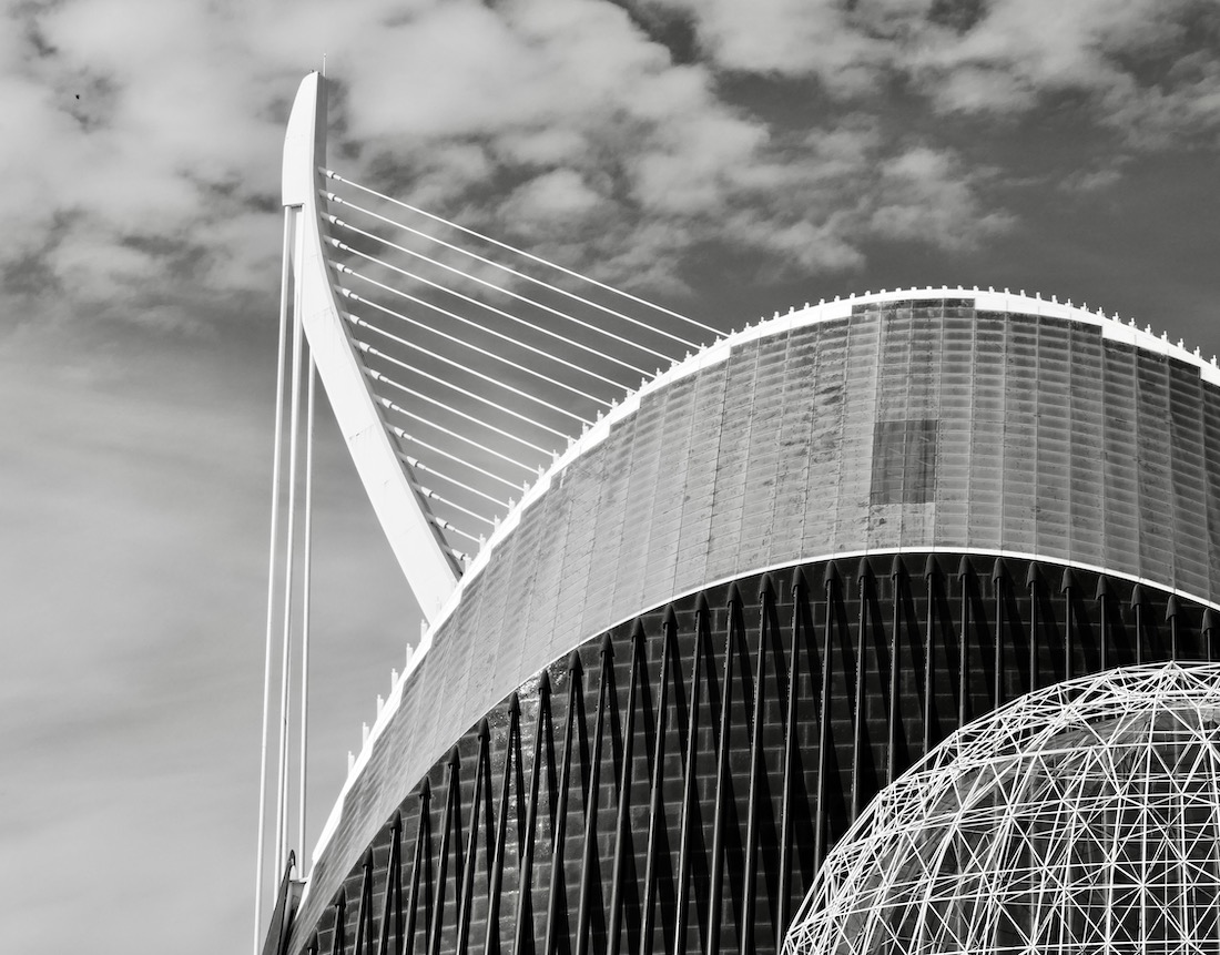 The Ciudad de las Artes y las Ciencias by Santiago Calatrava in Valencia