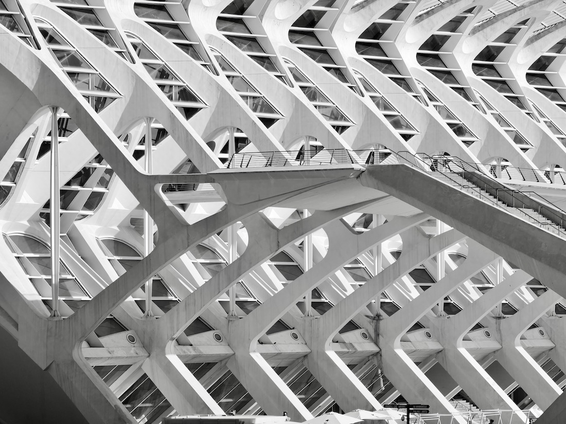 The Ciudad de las Artes y las Ciencias by Santiago Calatrava in Valencia