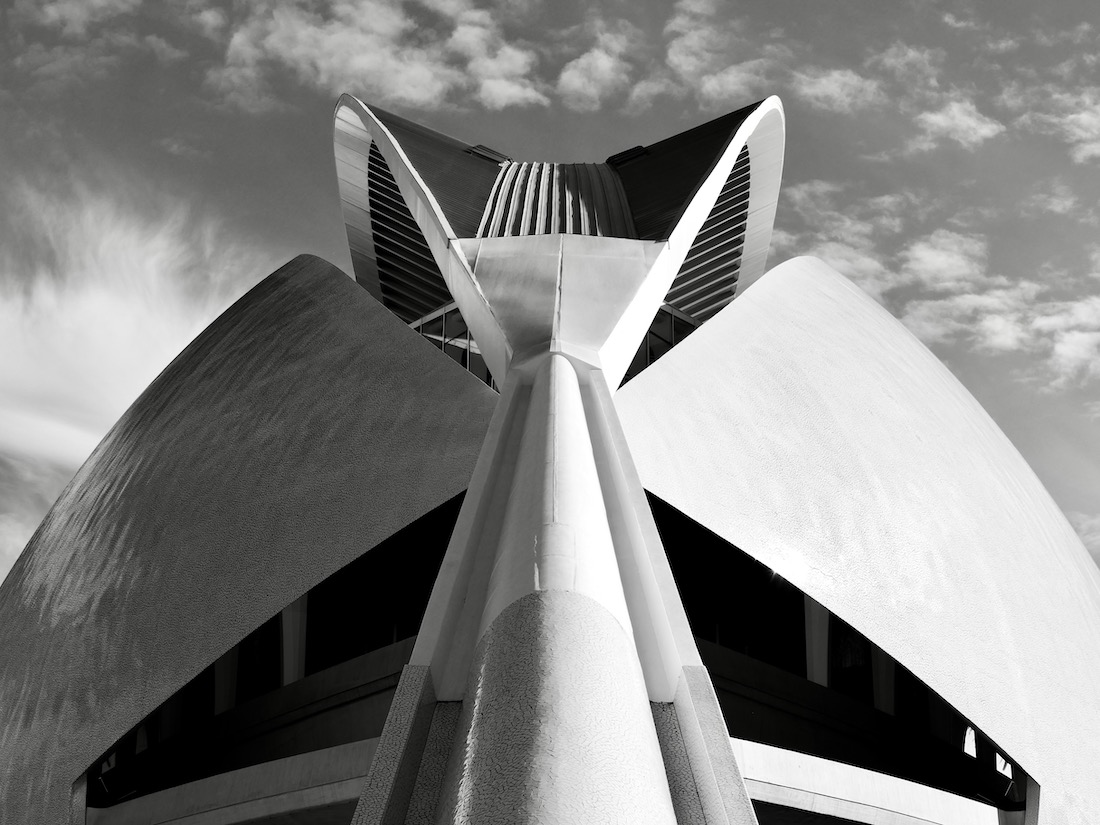 The Ciudad de las Artes y las Ciencias by Santiago Calatrava in Valencia
