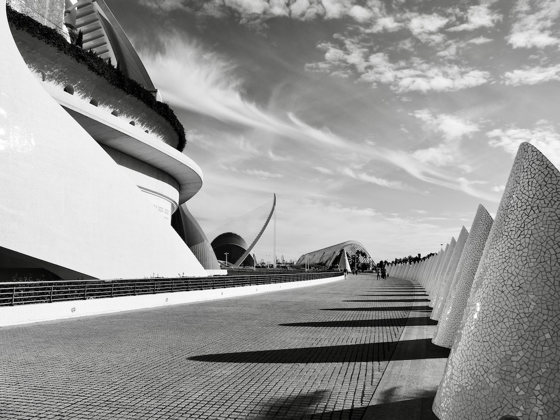 The Ciudad de las Artes y las Ciencias by Santiago Calatrava in Valencia