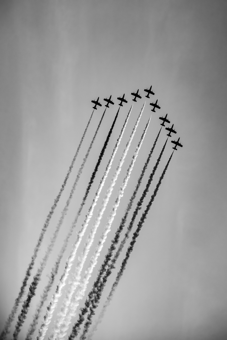 Centenario Aeronautica Militare Italiana con le Frecce Tricolori