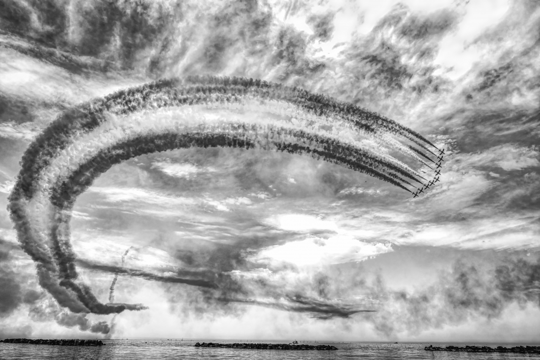 Centenario Aeronautica Militare Italiana con le Frecce Tricolori