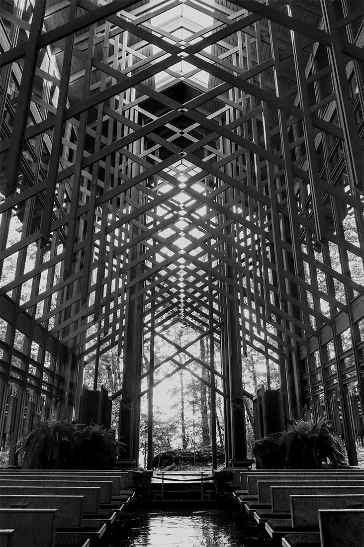 Thorncrown Chapel--Subtlety of Shade