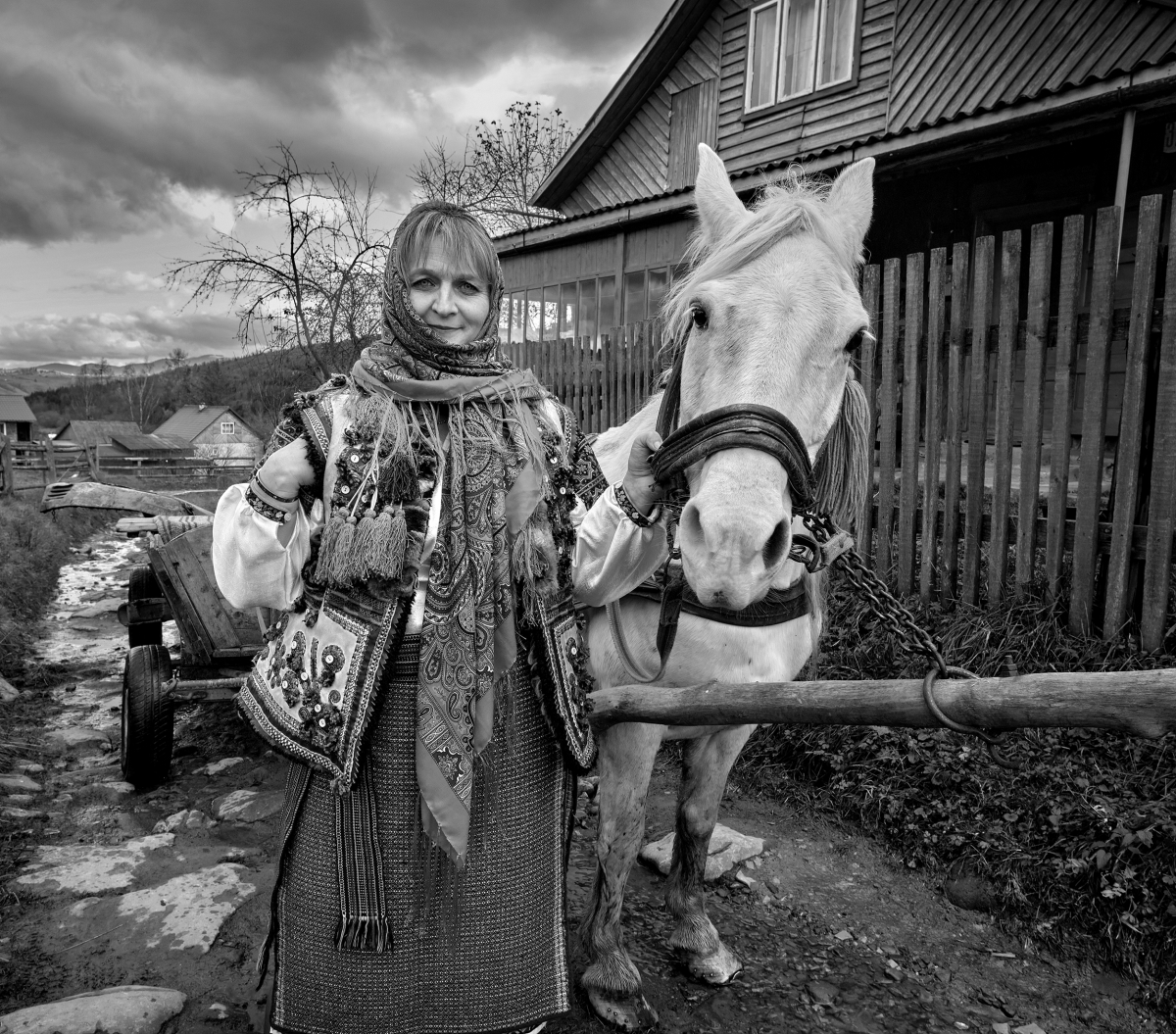 Highland inhabitants of the Ukrainian Carpathians.