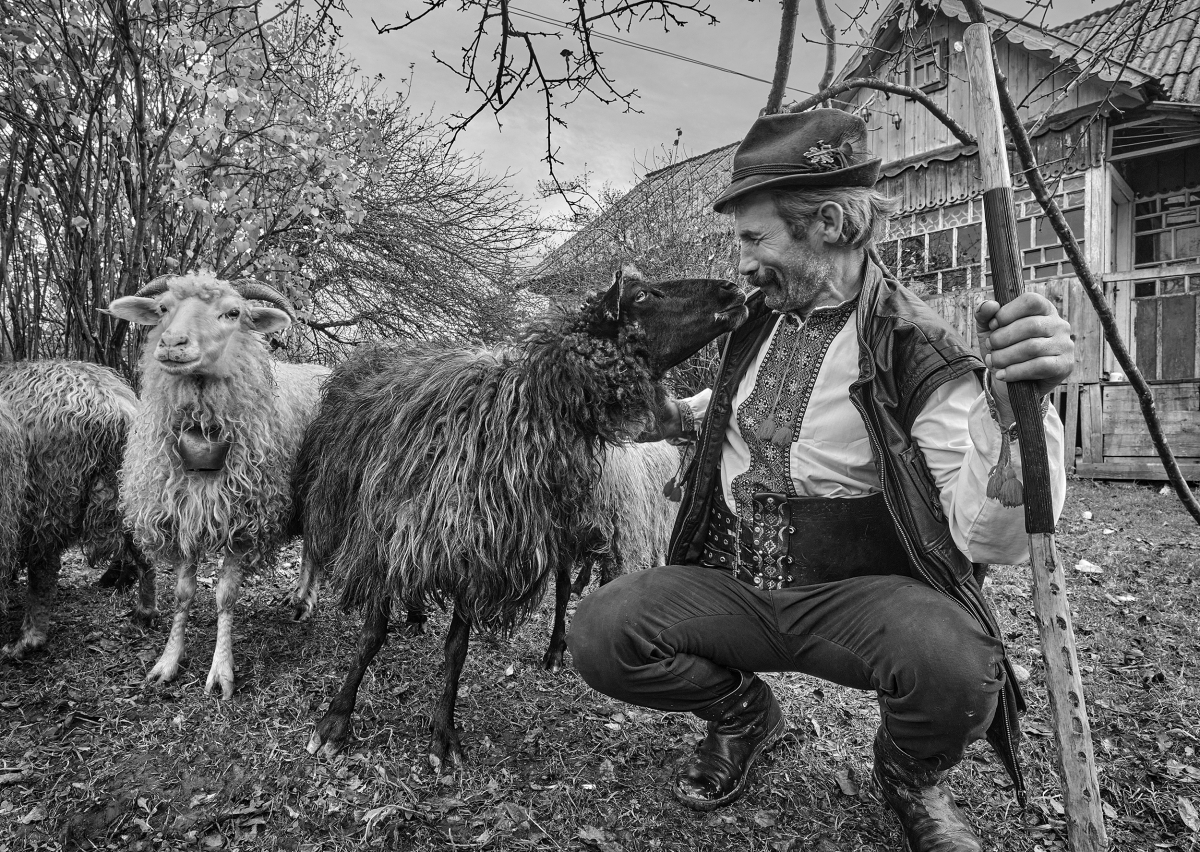 Highland inhabitants of the Ukrainian Carpathians.