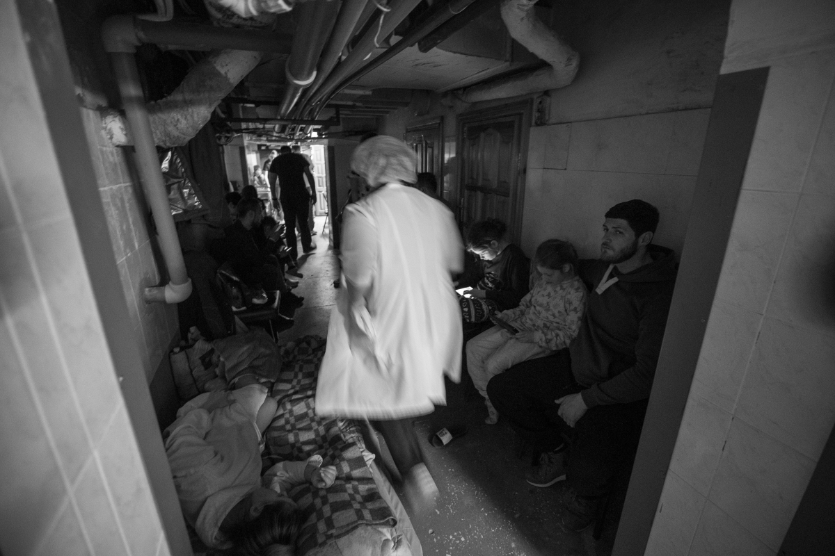 Babies are born in shelters