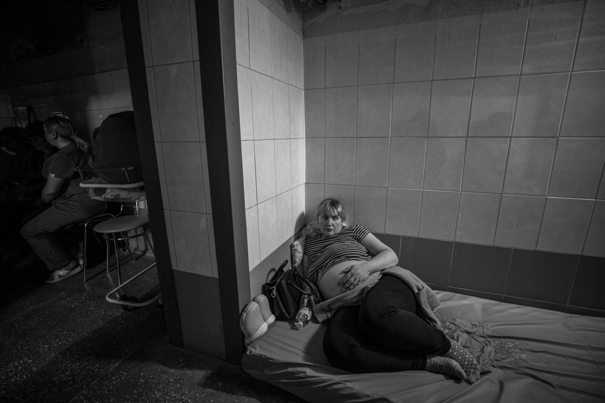 Babies are born in shelters