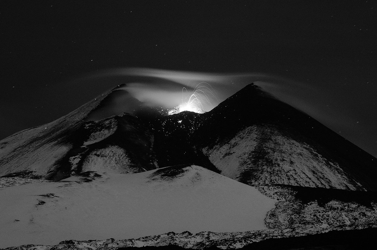 Volcanic nighscape