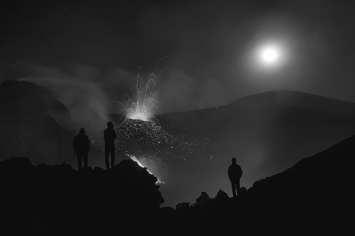 Volcanic nighscape