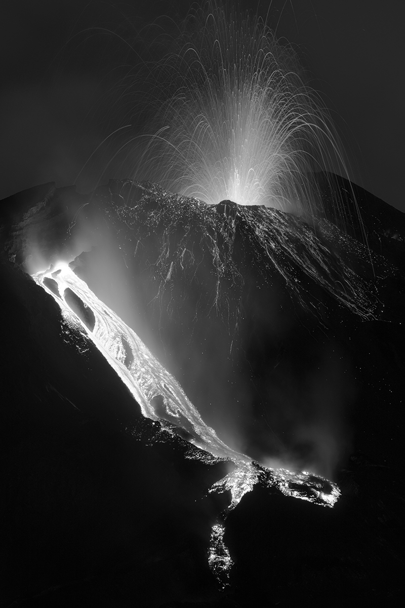 Volcanic nighscape