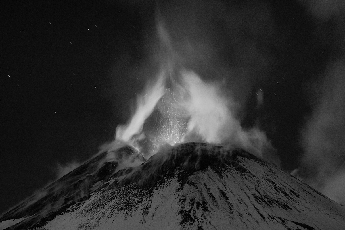 Volcanic nighscape
